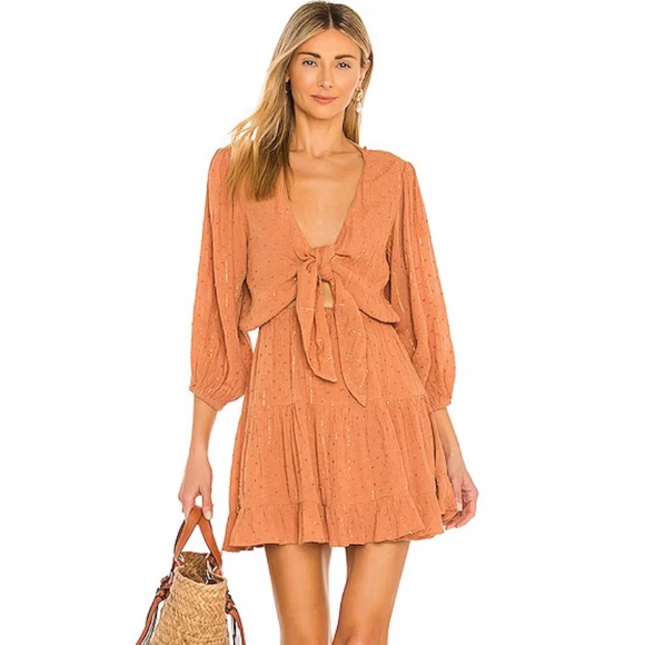 L⭐️SPACE Stay Golden Dress in Putty Size Medium - Picture 1 of 5